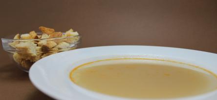 Supă de chimen cu crutoane (vegetarian)