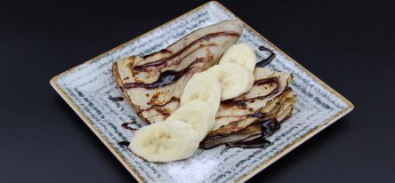 Clătite cu Nutella și banane (2 bucăți)